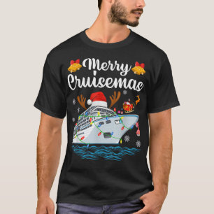 Merry Cruisemas Family Cruise Kerstmis Funny Sant T-shirt