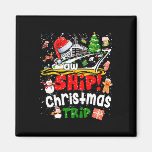 Merry Cruisemas Funny Cruise Ship Family Kerstmis Magneet