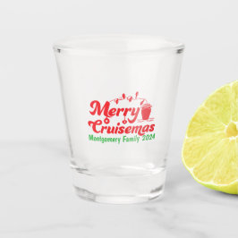 Merry Cruisemas Gepersonaliseerde Familie Shot Glas