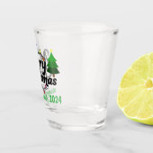 Merry Cruisemas Gepersonaliseerde Familie Shot Glas (Rechts)