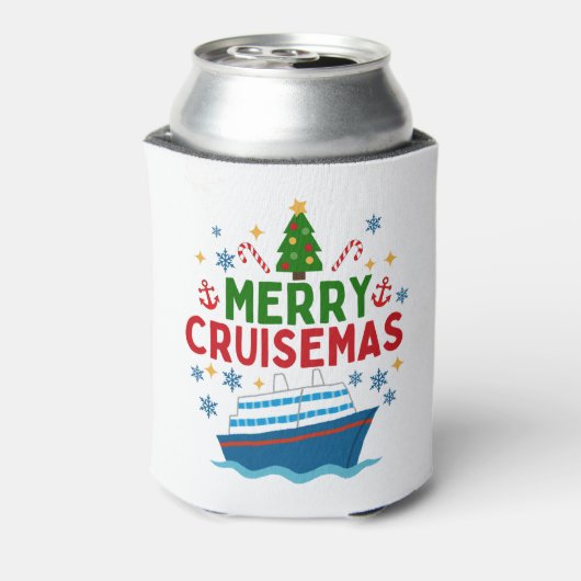 Merry Cruisemas Kerstmis Blikjeskoeler (Blikje Achterkant)