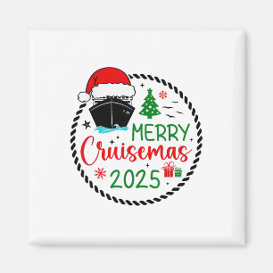 Merry Cruisemas Santa Hat Cruiseschip Kerstauto Magneet