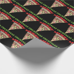 Merry Crustmas Christmas pizza Cadeaupapier