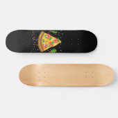 MERRY CRUSTMAS grappige kerstpizza pun Skateboard (Horizontaal)