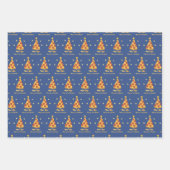 Merry Crustmas - Pizza Kerstmis Inpakpapier Vel (Voorkant 3)