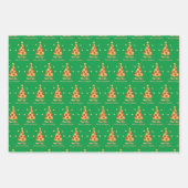 Merry Crustmas - Pizza Kerstmis Inpakpapier Vel (Voorkant 2)