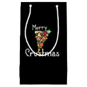 Merry Crustmas Pizza Kerstmis Klein Cadeauzakje (Voorkant)