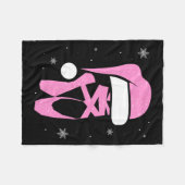 Merry Dancemas Santa Hat Grappige Kerstvrouwen Fleece Deken (Voorkant (Horizontaal))