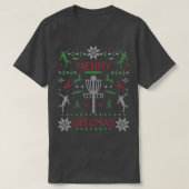 Merry Discmas Diskrom Golf Ugly KerstSweater Par T-shirt (Design voorkant)