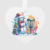 Merry Disk-mas | Disc Golf Gepersonaliseerde Kerst Ornament (voorkant)