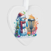 Merry Disk-mas | Disc Golf Gepersonaliseerde Kerst Ornament (voorkant)