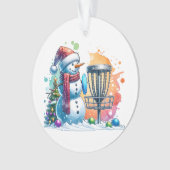 Merry Disk-mas | Disk Golf Personnalisé Noël (devant)