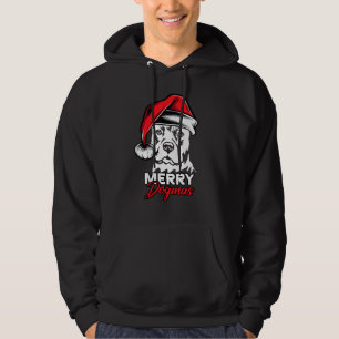 Merry Dogmas American Stafford Terrier Dog Christm Hoodie