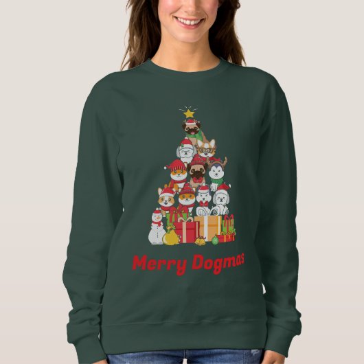 Merry Dogmas Tree Trui (Voorkant)