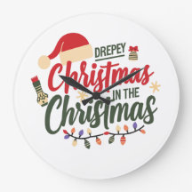 Merry Drepey Christmas Design Klok – Unieke Holid