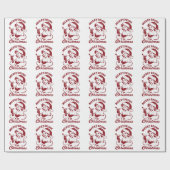 Merry Drunk I'm Christmas Cocktail Snarky Drinking Cadeaupapier (Vlak)