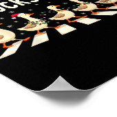 Merry Duckmas Santa Hat Xmas Duck Lover Funny Duck Poster (Hoek)