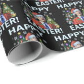 Merry Easter Funny Joe Biden Kerstkerkerst Cadeaupapier (Rol Hoek)