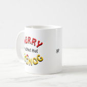 Merry Eggnog (Feestdagen grap) Koffiemok (Voorkant links)