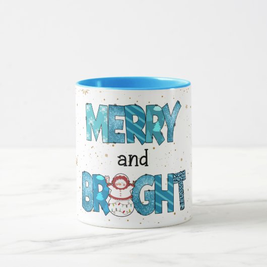 Merry en Bright aanpassen Mok (Midden)