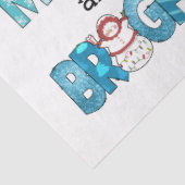 Merry en Bright aanpassen Tissuepapier (Detail)