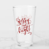 Merry en Bright Bar Glas (Voorkant)