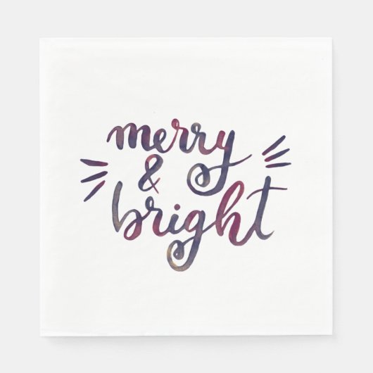Merry en bright - Bourgogne Servet (Voorkant)
