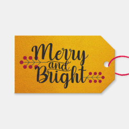Merry en Bright Cadeaulabel