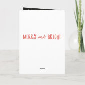 MERRY EN BRIGHT FEESTDAGEN KAART (Achterkant)