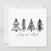 Merry en Bright Feestdagenkaart (Voorkant)