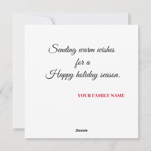 Merry en Bright Feestdagenkaart (Achterkant)