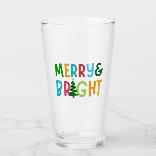 MERRY EN BRIGHT GLAS (Voorkant)