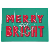 Merry en Bright Groot Cadeauzakje (Voorkant)