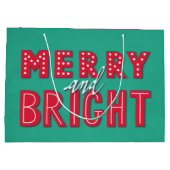 Merry en Bright Groot Cadeauzakje (Achterkant)
