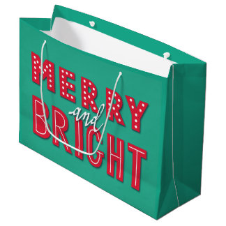 Merry en Bright Groot Cadeauzakje
