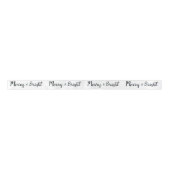 Merry en Bright | Handgeschreven eenvoudige feestd Lint (Voorkant)