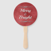 Merry en Bright Handwaaier (Achterkant)