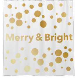 Merry en Bright Holiday Shower Douchegordijn