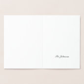 Merry en Bright kersthandgeschreven gulden Folie Kaarten (Binnen)