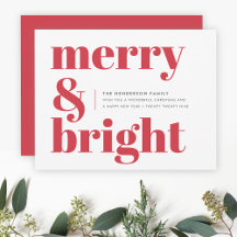 Merry en Bright | Modern kerstrood