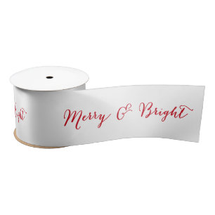 Merry en Bright Red   Holiday Ribbon Lint