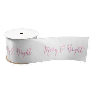 Merry en Bright Roze   Holiday Ribbon Lint