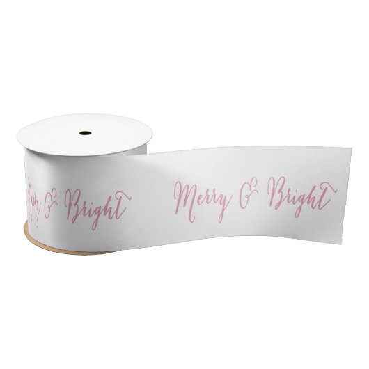 Merry en Bright Roze | Holiday Ribbon Lint (Spoel)