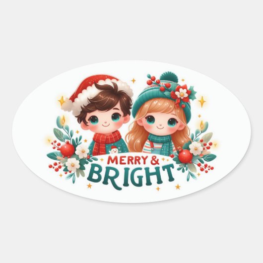 Merry en Bright Stickers (Voorkant)