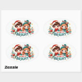 Merry en Bright Stickers (Vel)