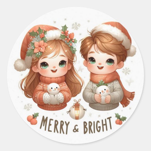 Merry en Bright Stickers (Voorkant)