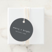 Merry en Bright | Stijlvolle kerst met houtskool Bedankjes Labels (In situ)
