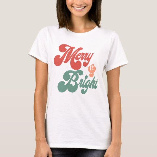 Merry en Bright T-shirt (Voorkant)