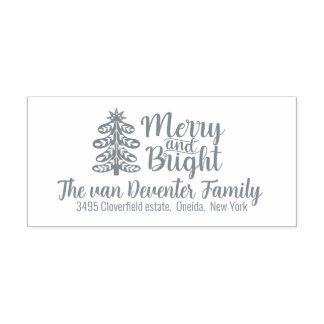 Merry en Bright Zelfinktende Stempel