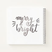 Merry en bright - zilver notitieboek (Achterkant)